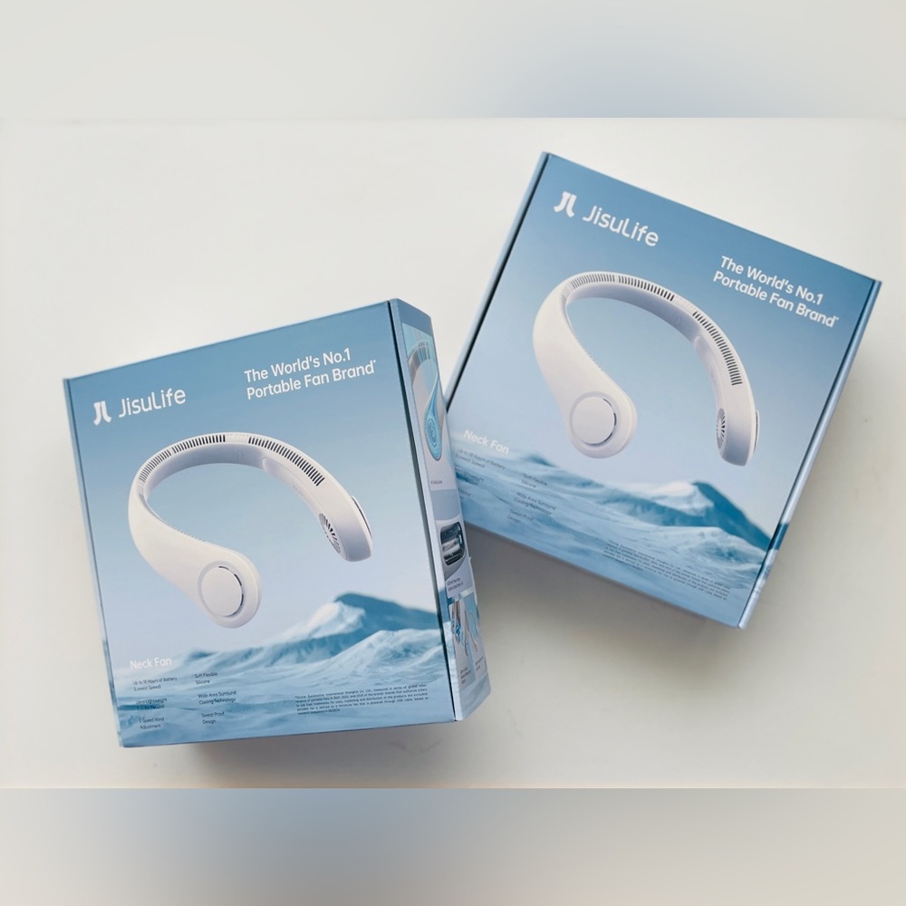 2 Pack Jisulife Neck Fan